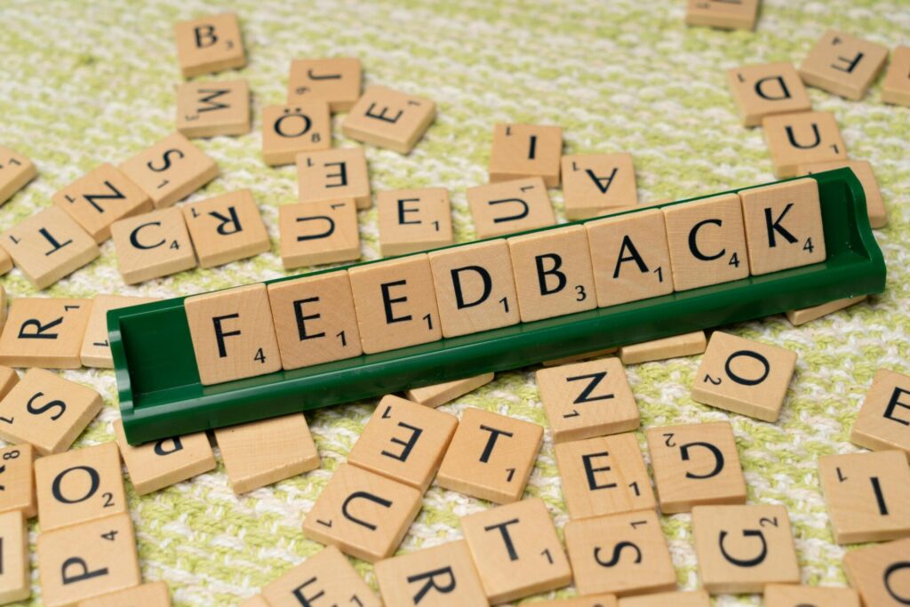 constructive feedback from clients